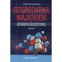 Korociński Krzysztof Gospodarka majątkiem jednostki budżetowej - dostępny od ręki, natychmiastowa wysyłka - Finanse, księgowość, bankowość - miniaturka - grafika 1