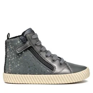 Buty dla dziewczynek - Sneakersy Geox J Mirroless Girl J46MNA 0AUAJ C9002 M Szary - miniaturka - grafika 1
