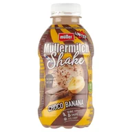 Mleko - Müller Müllermilch Shake Napój mleczny o smaku czekoladowo-bananowym 400 g - miniaturka - grafika 1