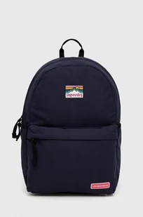 Superdry plecak damski kolor granatowy duży z aplikacją - Plecaki - miniaturka - grafika 1