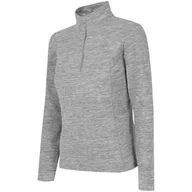 Bluzy damskie - Bluza Damska Polarowa 4F Chłodny Jasny Szary Melanż H4Z22 Bidp010 27M-L - miniaturka - grafika 1
