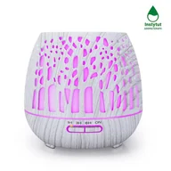 Zapachy do domu - AROMA WOOD Dyfuzor do olejków eterycznych i nawilżacz klasy premium. Kolor biało - szary przecierany. - miniaturka - grafika 1