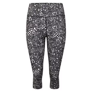 Legginsy damskie 3/4 Dare 2b Influential 3/4 Rozmiar: S / Kolor: czarny/biały - Spodnie sportowe damskie - miniaturka - grafika 1