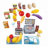 Zabawy w naśladowanie dorosłych - SUPERMARKET SKLEP DLA DZIECI STRAGAN KASA WAGA KOSZYK WÓZEK ZAKUPY MATADI - miniaturka - grafika 1