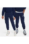 Spodnie damskie - Bojówki dla dużych dzieci Nike Club Fleece - Niebieski - miniaturka - grafika 1