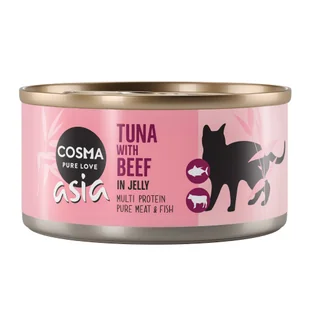 Cosma Asia w galarecie, 6 x 170 g - Tuńczyk z wołowiną |  na start - Mokra karma dla kotów - miniaturka - grafika 2