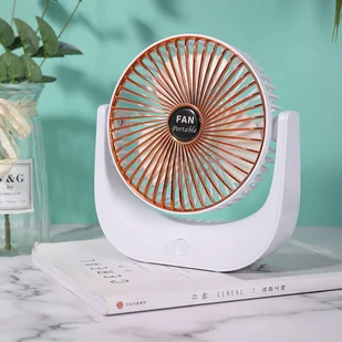 Wentylator FAN Wiatrak biurkowy Wentylator bezprzewodowy Biały - Wentylatory - miniaturka - grafika 11