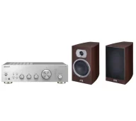 Zestawy stereo - Pioneer A-40AE Srebrny, Heco Victa Prime 302 Espresso - miniaturka - grafika 1