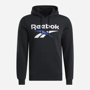 Bluza z kapturem męska ocieplana Reebok Identity Big Logo Fleece Hoodie 100206027 2XL Czarna (1200143879771). Bluzy z kapturem męskie - Bluzy męskie - miniaturka - grafika 1