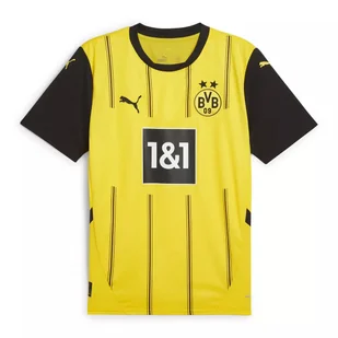 Koszulka męska Puma 77494601 BVB HOME JERSEY REPLICA Żółta - Koszulki męskie - miniaturka - grafika 1
