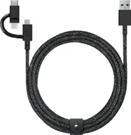 Kable USB - Kabel USB Native Union Native Union Belt Cable Universal 2m Black - miniaturka - grafika 1