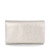Torebki damskie - Mała kopertówka brokatowa - MENBUR 85731 SREBRNA - miniaturka - grafika 1