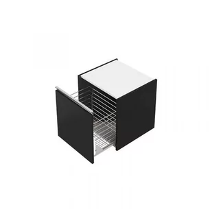 Defra Fonte B50 Szafka łazienkowa 50x50x45,1 cm czarny mat 154-B-05006 - odbiór osobisty: Kraków, Warszawa - Szafki łazienkowe - miniaturka - grafika 1