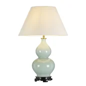 Lampy stojące - Lampa stołowa ceramiczna seledynowa Harbin E27 60W Designer's Lightbox - miniaturka - grafika 1