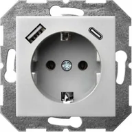 Gniazdka elektryczne - Liregus SOCKET IUK-3-01 E/MT 3 4A - miniaturka - grafika 1