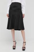 Spódnice - Trussardi spódnica kolor czarny midi rozkloszowana - miniaturka - grafika 1