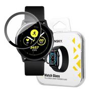 Akcesoria do smartwatchy - Wozinsky Watch Glass hybrydowe szkło do Samsung Galaxy Watch Active czarny - miniaturka - grafika 1