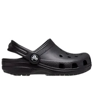 Klapki i japonki damskie - Klapki Crocs Classic Clog 206990-001 - czarne - miniaturka - grafika 1