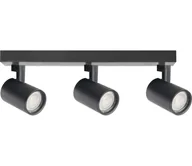 Lampy sufitowe - Oświetlenie punktowe LYNX 3xGU10/10W/230V czarny - miniaturka - grafika 1