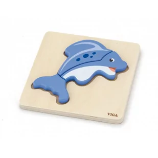 VIGA wigabatrynę Toys  drewno puzzle  ryby - Puzzle - miniaturka - grafika 2