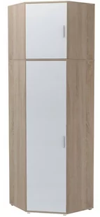 Szafa Narożna Bodo 80X80 Biały-Sonoma Z Nadstawką - Szafy - miniaturka - grafika 1