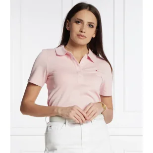 Tommy Hilfiger Polo | Slim Fit - Koszulki i topy damskie - miniaturka - grafika 1
