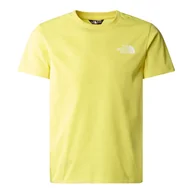 Koszulki sportowe damskie - Koszulka The North Face Simple Dome 0A87T4QIF1 - żółta - miniaturka - grafika 1