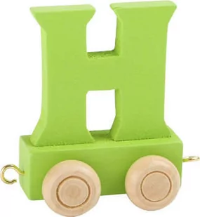 Small Foot Design Wagonik z literką H Alfabet Pociąg - Pociągi dla dzieci - miniaturka - grafika 1