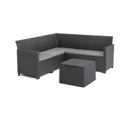Meble ogrodowe - Zestaw mebli ogrodowych KETER Marie Corner 5 256703 Grafitowy - miniaturka - grafika 1