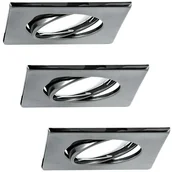 Oprawy, klosze i abażury - Polux Zestaw 3 oczek OLIN 3x3,5W LED 305879 Czarna Perła SANICO - miniaturka - grafika 1