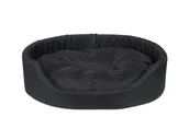 Legowiska dla psów - Ami Play Legowisko owalne Basic czarny S 46x38x13 - miniaturka - grafika 1