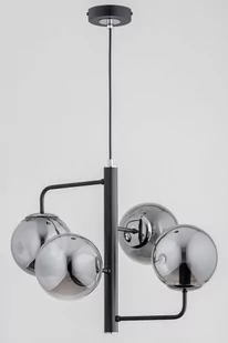 Lamur lampa wisząca 4-punktowa czarna/chrom 63150 - Lampy sufitowe - miniaturka - grafika 1