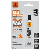 Kleje i inne preparaty budowlane - Klej montażowy polimer hybrydowy bezbarwny 20 g DRAGON POWER - miniaturka - grafika 1