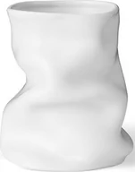 Wazony i flakony - Wazon Collapse 20 cm biały - miniaturka - grafika 1