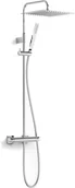 Baterie wannowe i prysznicowe - Zestaw TRES Over-Wall termostatyczny Chrom 19039307 - miniaturka - grafika 1
