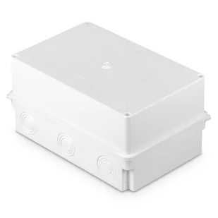 PK-11 BIAŁY Puszka odgałęźna, 6 wlotowa, z osłabieniami ścianek 21-37, n/t, wym. 235x150x115, IP 40; biały - Puszki elektryczne i akcesoria - miniaturka - grafika 1