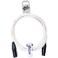 Kable - GoodDrut XLRm-XLRf 3m biały kabel mikrofonowy - miniaturka - grafika 1