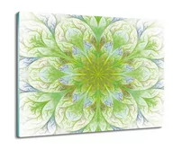 Deski do krojenia - osłona splashback ze szkła Zielony kwiat 60x52, ArtprintCave - miniaturka - grafika 1