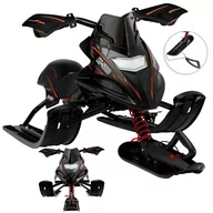 Sanki i ślizgacze - Nartosanki Sanki Metalowe Kierownica Hamulec Dzieci 60kg - miniaturka - grafika 1