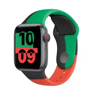 Akcesoria do smartwatchy - Apple pasek sportowy Black Unity do koperty 38/40/41 mm rozmiar M/L - miniaturka - grafika 1