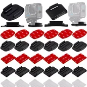 Uchwyty i mocowania do anten satelitarnych - Zestaw uchwytów i mocowań GearPro Naklejki Taśma 3M Uchwyty do Kasku Kamer - miniaturka - grafika 1