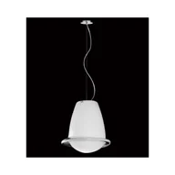 Lampy sufitowe - Lampa wisząca MEDUZA W-1 1xE27 - chrom/biały - miniaturka - grafika 1