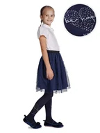 Rajstopy - Rajstopy mikrofibra dziewczęce dziecięce 80DEN granatowe 116-122 MYWAY - miniaturka - grafika 1