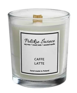 CAFFE LATTE - Świeca sojowa z drewnianym knotem - Świece - miniaturka - grafika 1