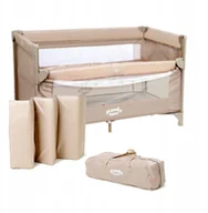 Łóżeczka i kojce - ŁÓŻECZKO TURYSTYCZNE 2 levels BEIGE HANKSKIDS - miniaturka - grafika 1