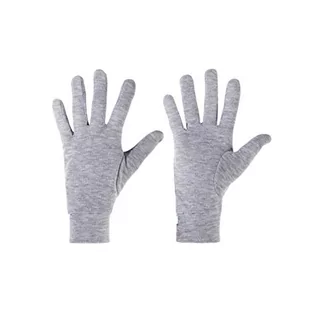 Rękawiczki - ODLO rękawiczki oryginalne CIEPŁE, szary melanż, XL 10640 - grafika 1
