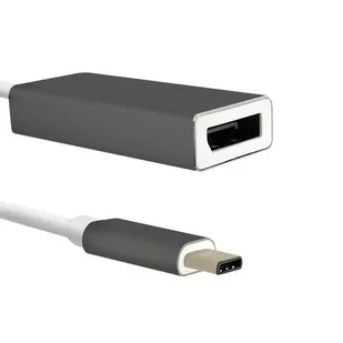 Qoltec Adapter USB 3.1 typC męski DisplayPort żeński 50429 - Adaptery i przejściówki - miniaturka - grafika 1