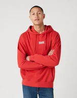 Bluzy męskie - MĘSKA BLUZA WRANGLER HOODIE ROCOCCO RED W6E1HAXA4 112130724 - Wrangler - miniaturka - grafika 1
