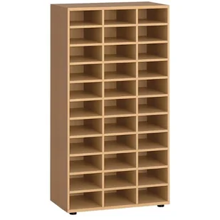 Regał sortujący PRIMO WOOD, 1434 x 800 x 420 mm, 36 przegród, buk - Regały biurowe - miniaturka - grafika 1