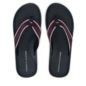 Klapki i japonki męskie - Japonki Tommy Hilfiger Comfort Hilfiger Beach Sandal FM0FM05510 Granatowy - miniaturka - grafika 1
